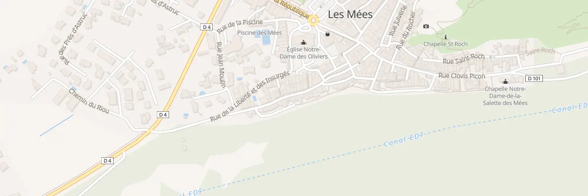 Plan du 35 Rue Font Neuve aux Mées