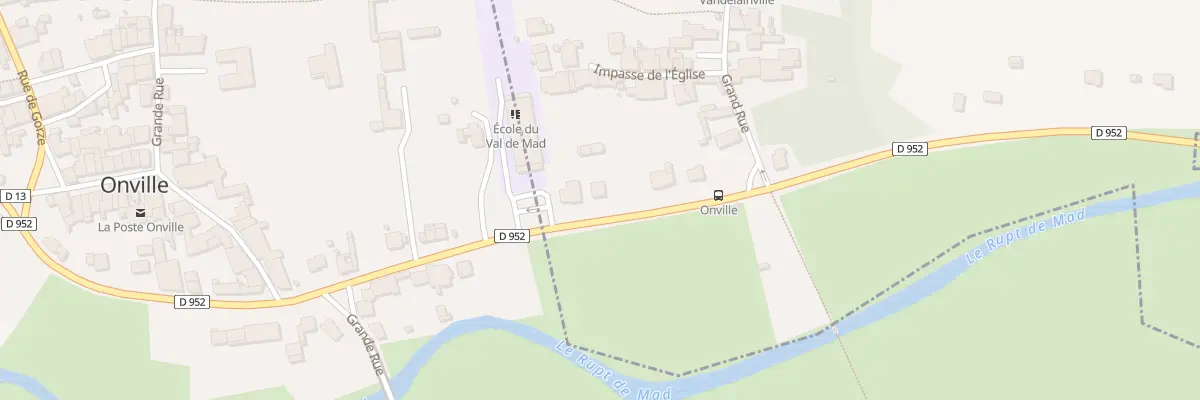 Plan du 5 Rte Nationale à Vandelainville
