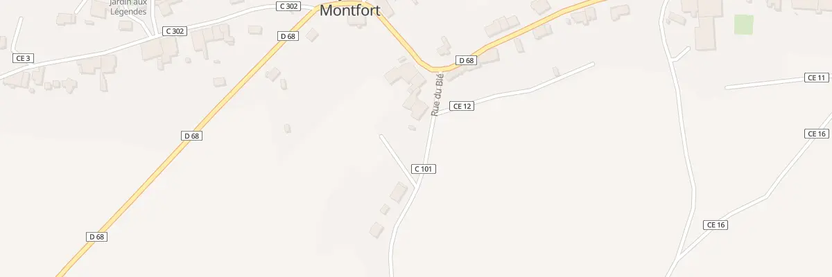 Plan du 20 Sous le Bie à They-sous-Montfort