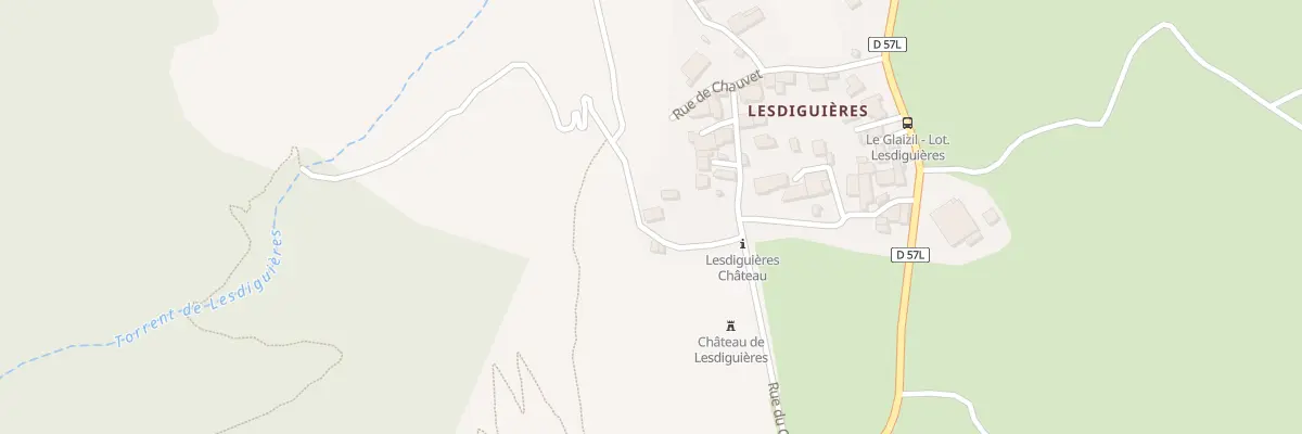 Plan du 5066 Lesdiguieres au Glaizil