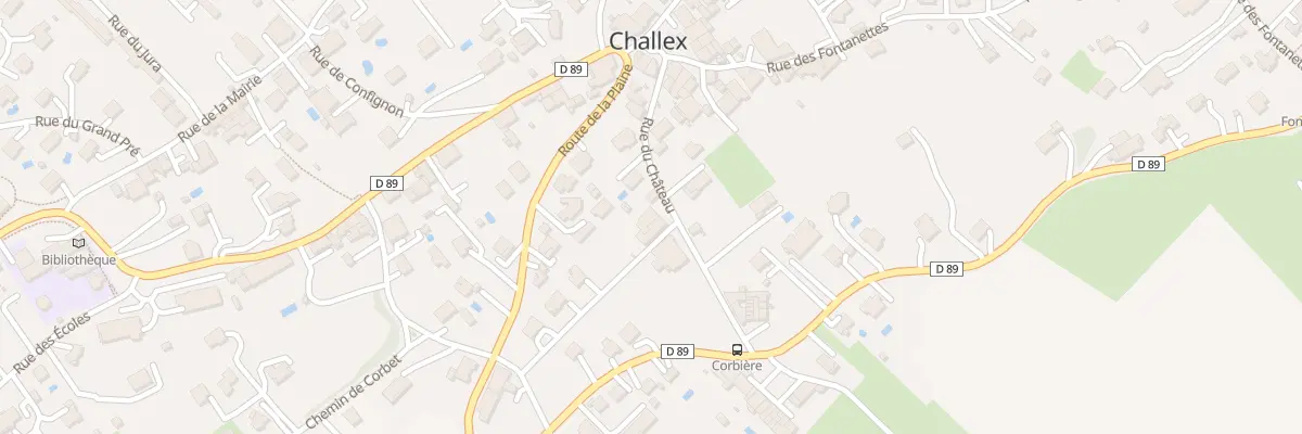 Plan du 112 Rue du Chateau à Challex