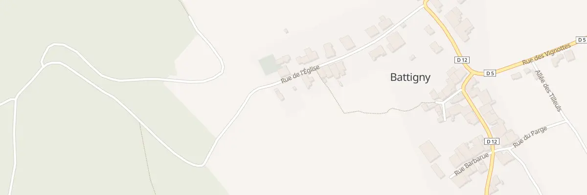 Plan du 15 Rue de l’Eglise à Battigny