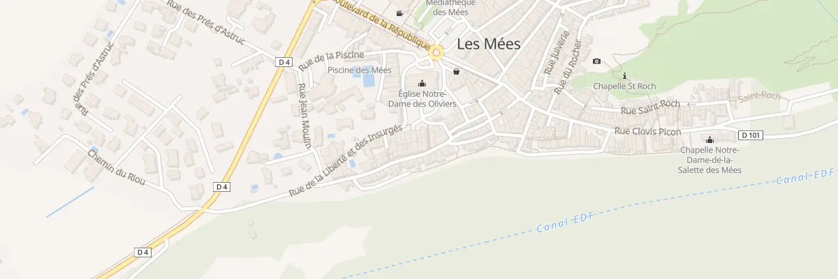 Plan du 30 Rue Font Neuve aux Mées