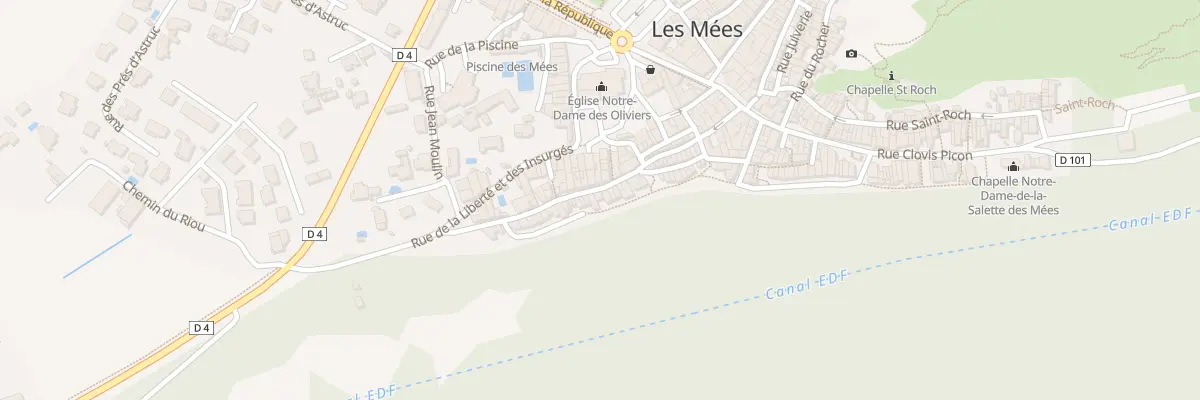 Plan du 31A Rue Font Neuve aux Mées