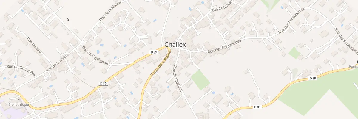 Plan du 7 Rue du Chateau à Challex