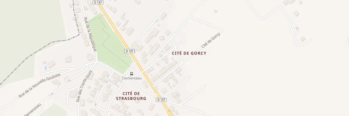 Plan du 80 Cite de Gorcy à Moutiers