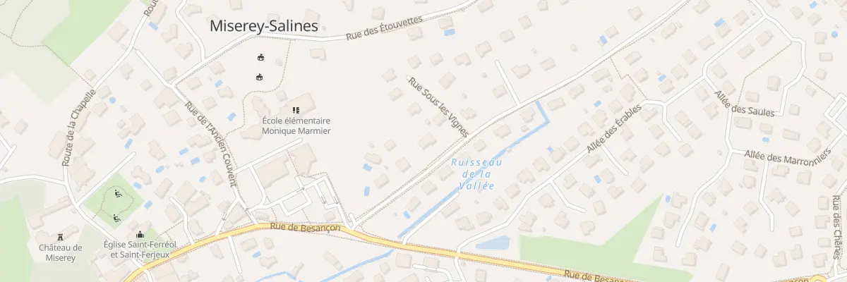 Plan du 7 Rue sous les Vignes à Miserey-Salines