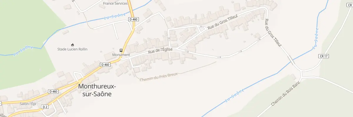 Plan du 166 Rue de l’Eglise à Monthureux-sur-Saône