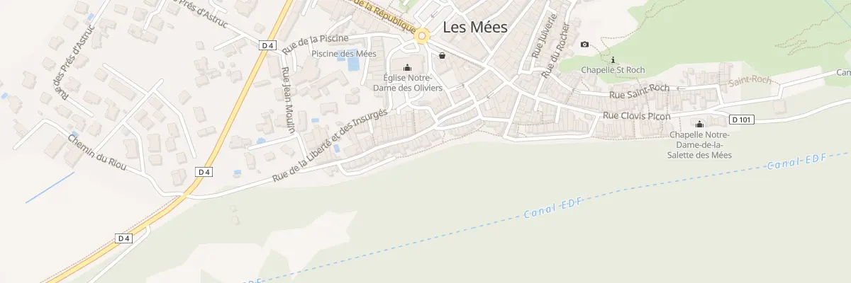 Plan du 25 Rue Font Neuve aux Mées