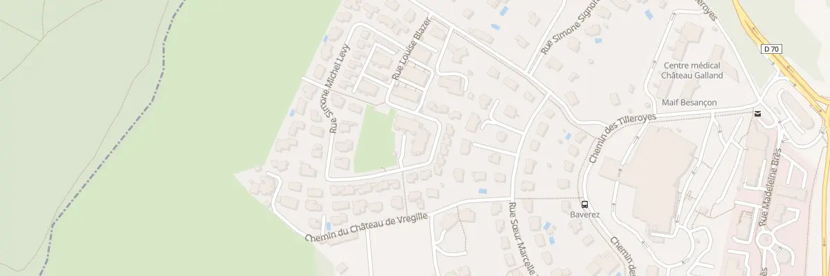 Plan du 26 Rue Louise Blazer à Besançon