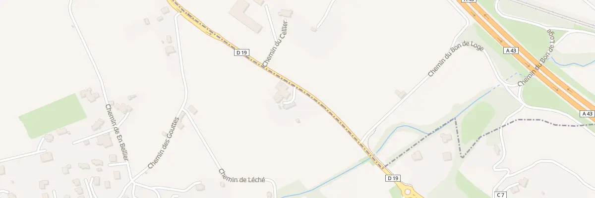 Plan du 801 Rte des Couarts à Myans