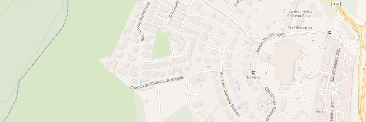Plan du 27 Rue Louise Blazer à Besançon