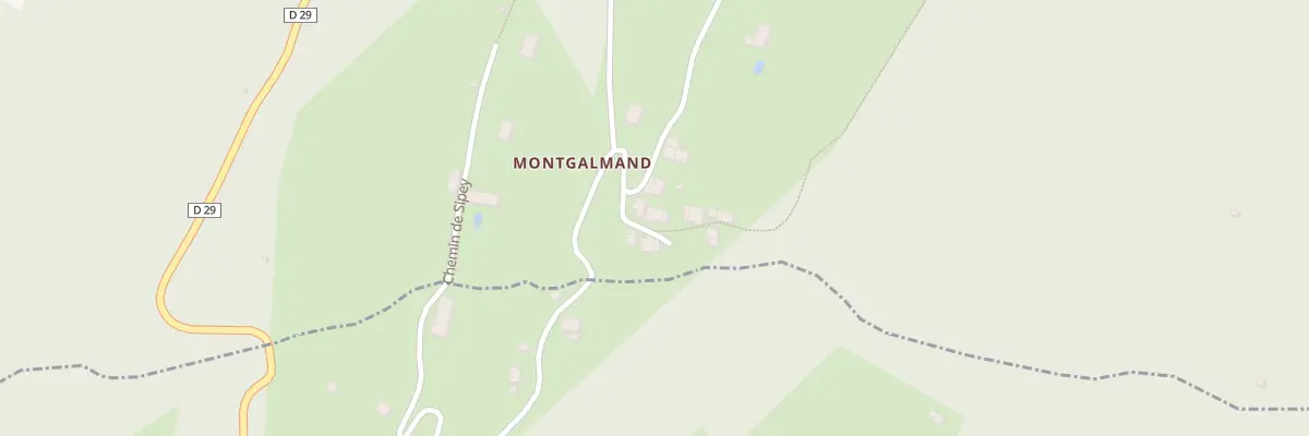 Plan du 5001 Montgalmant à Goncelin