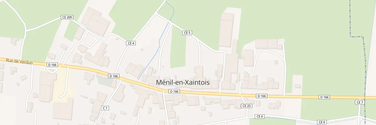 Plan du 454 Rue de Verdun à Ménil-en-Xaintois