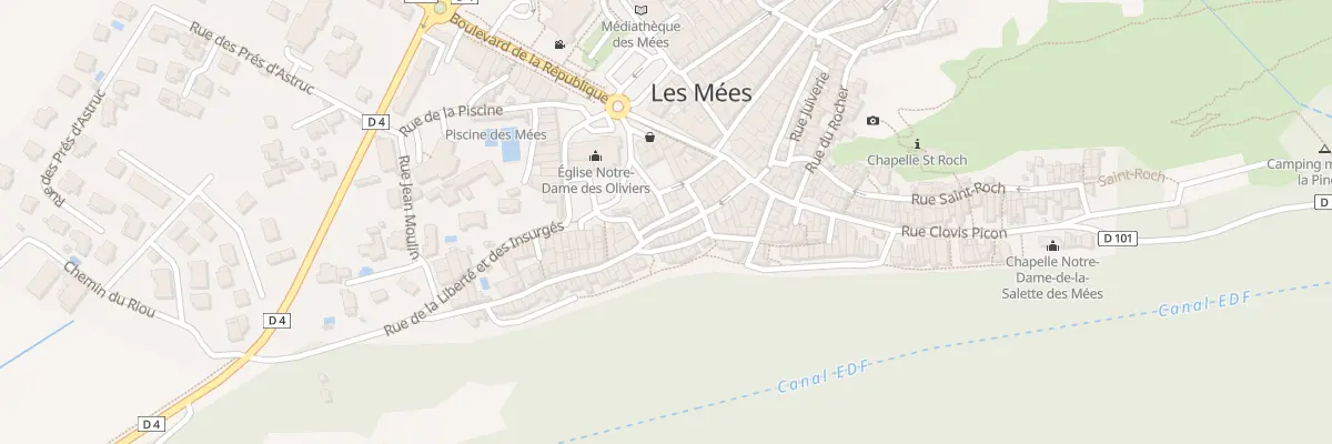 Plan du 20 Rue Font Neuve aux Mées
