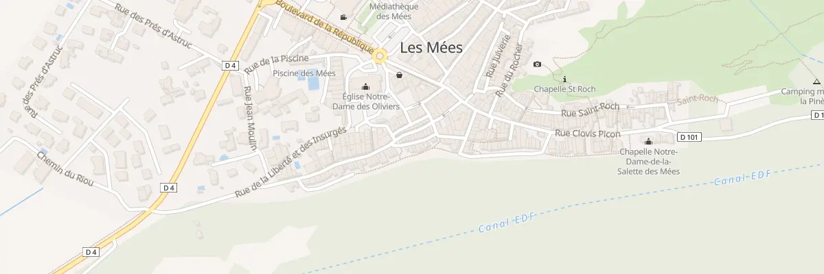 Plan du 15B Rue Font Neuve aux Mées