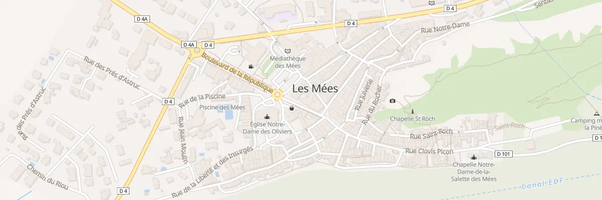 Plan du 5 Rue Clovis Picon aux Mées