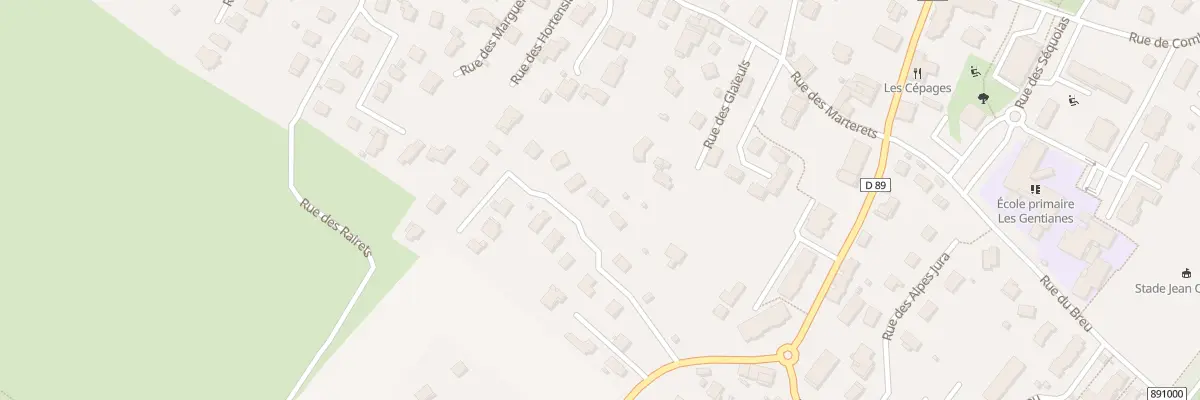 Plan du 6 Rue des Primevères à Thoiry