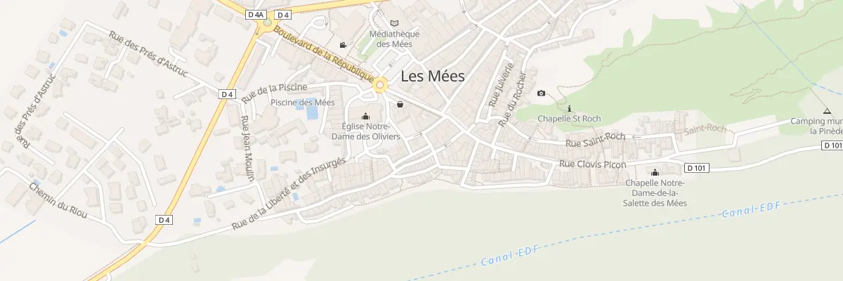 Plan du 11 Rue de l’Eglise aux Mées