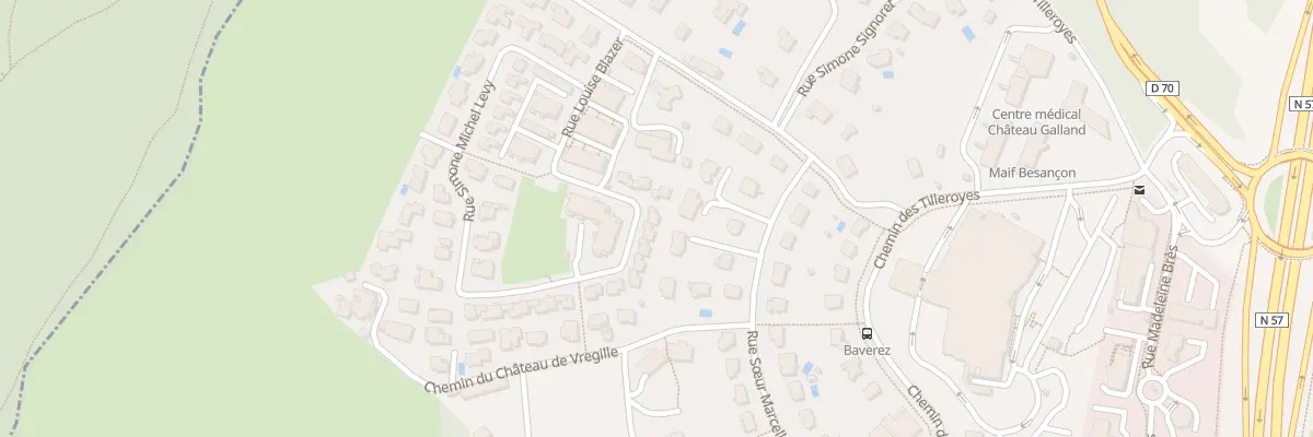 Plan du 17 Rue Louise Blazer à Besançon