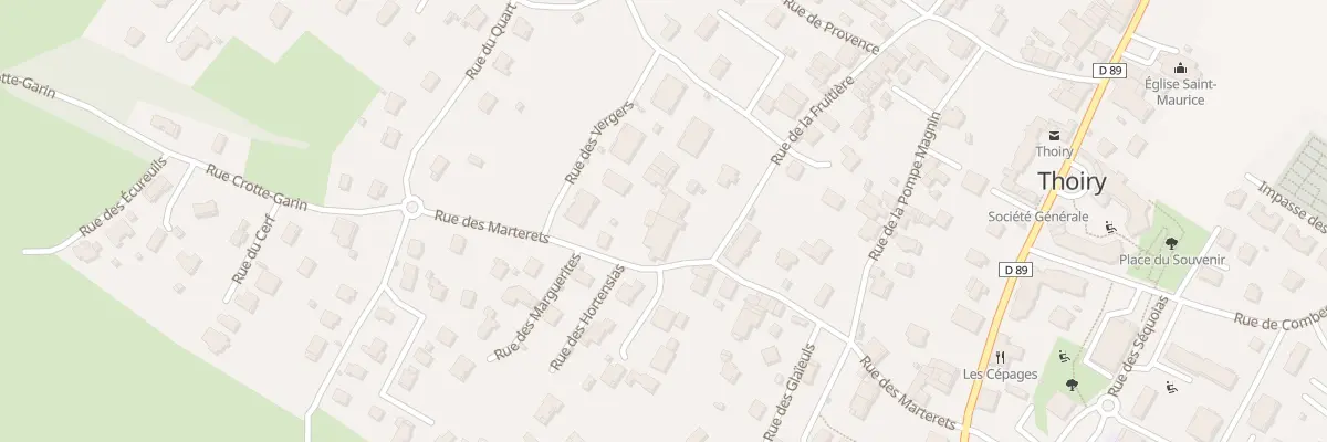 Plan du 250 Rue des Marterets à Thoiry