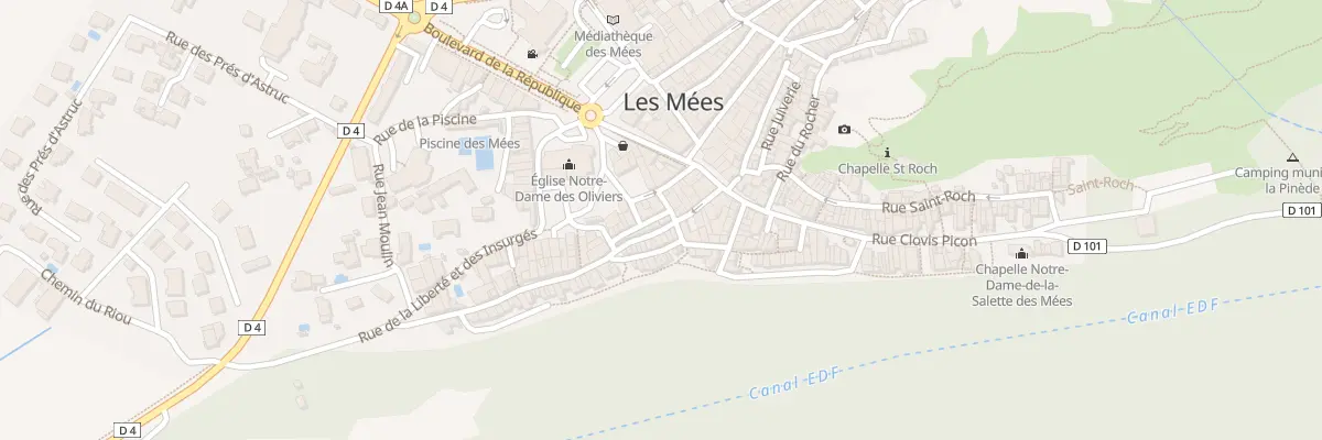 Plan du 14 Rue Font Neuve aux Mées