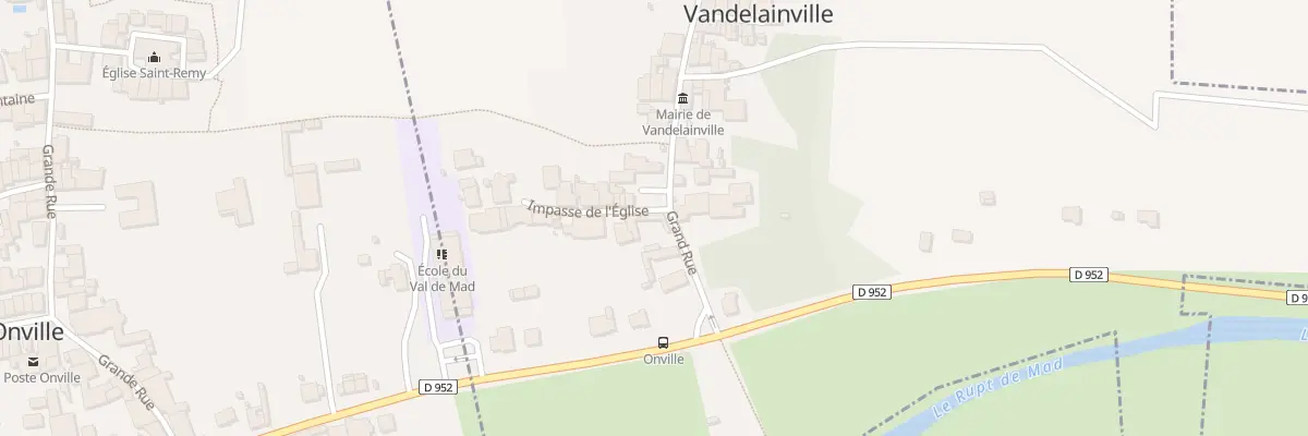 Plan du 1 Imp de l’Eglise à Onville