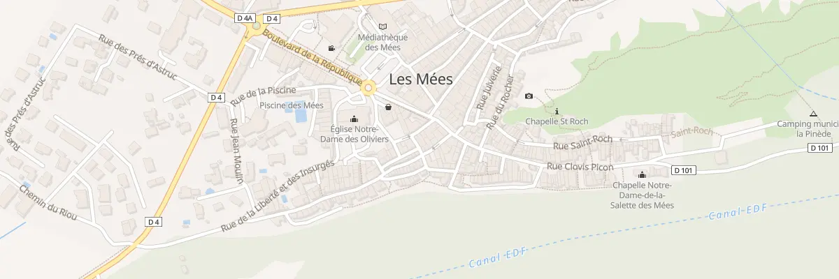 Plan du 7 Rue de l’Eglise aux Mées