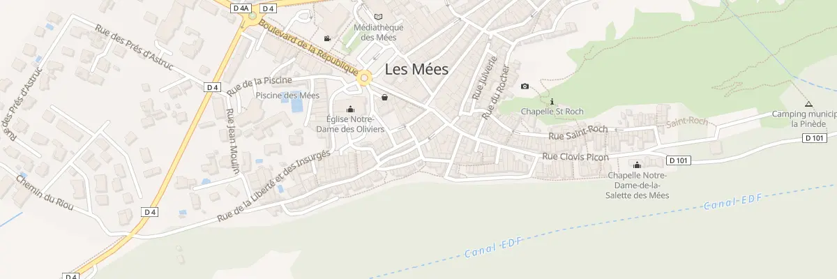 Plan du 10 Rue Font Neuve aux Mées