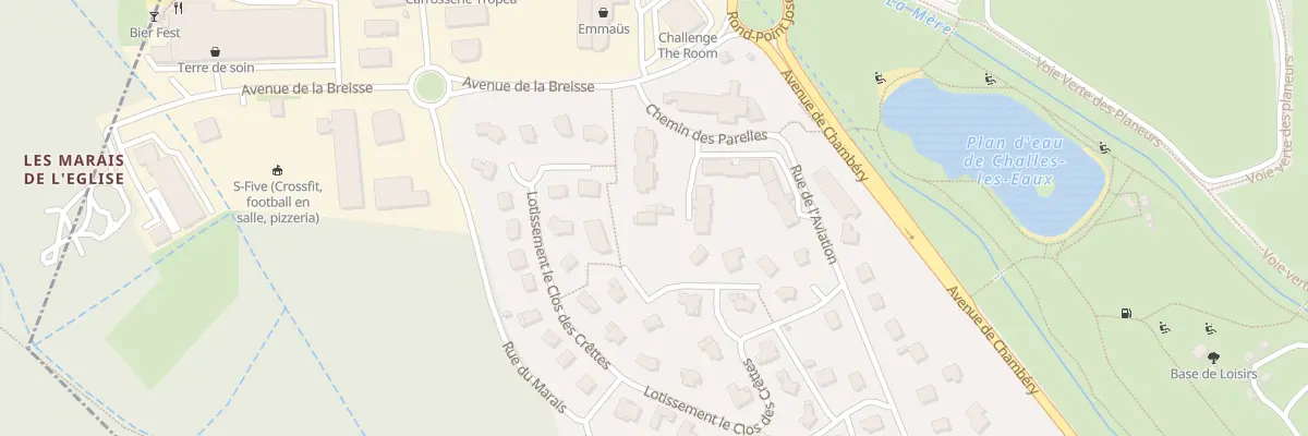 Plan du 79 Che des Parelles à Challes-les-Eaux