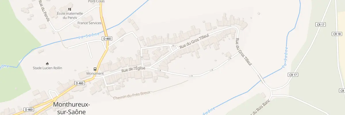 Plan du 228 Rue de l’Eglise à Monthureux-sur-Saône