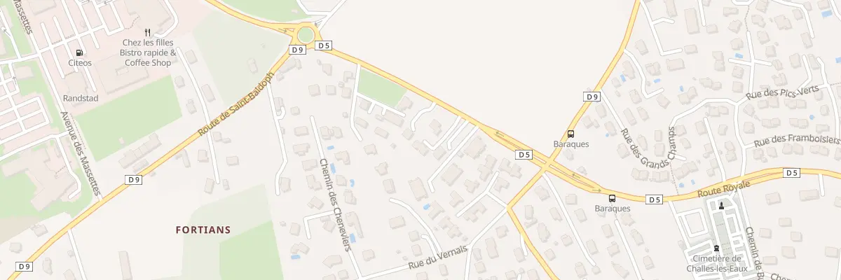 Plan du 984 Rte Royale à Challes-les-Eaux