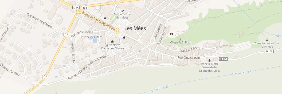 Plan du 2 Rue Font Neuve aux Mées