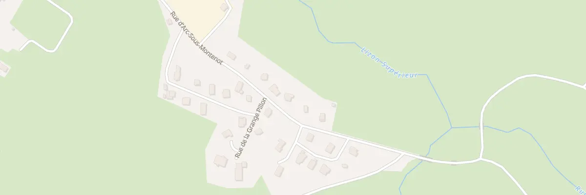 Plan du 23 Rue d’Arc sous Montenot à Lemuy