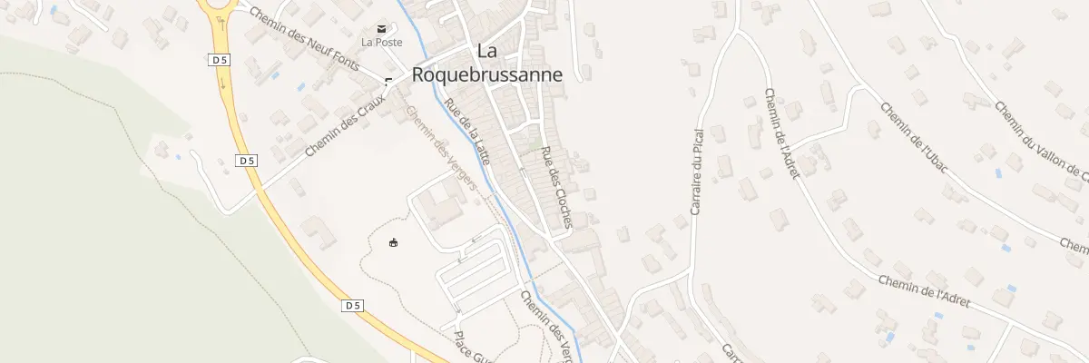 Plan du 16 Rue Georges Clémenceau à La Roquebrussanne