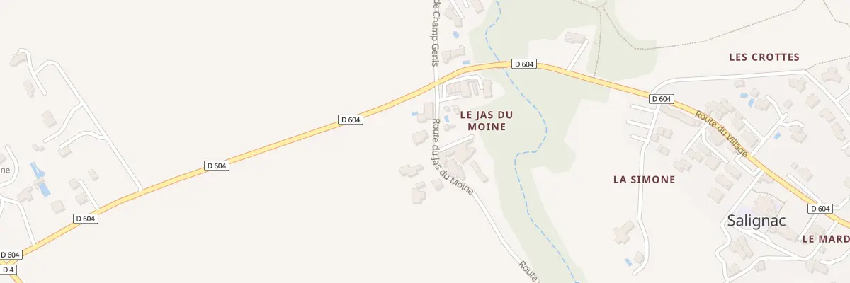 Plan du 82 Rte du Jas du Moine à Salignac