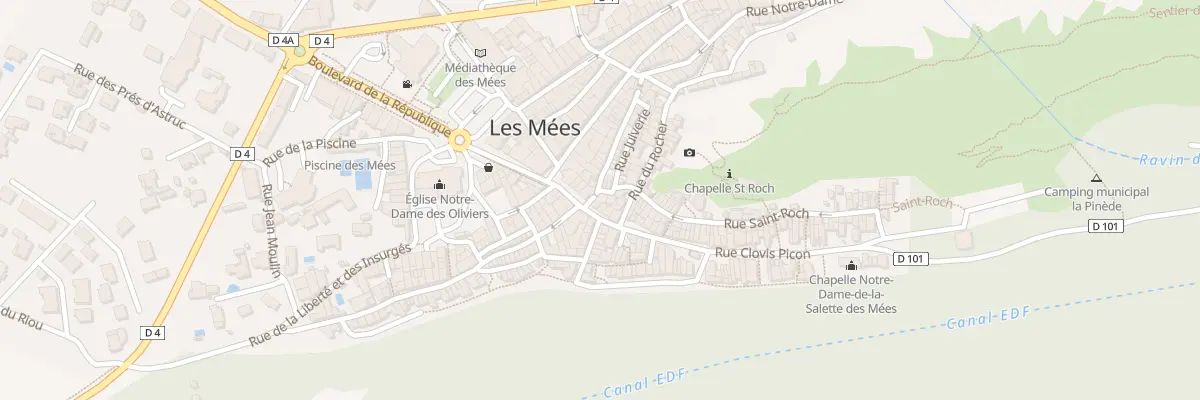 Plan du 19 Rue Clovis Picon aux Mées
