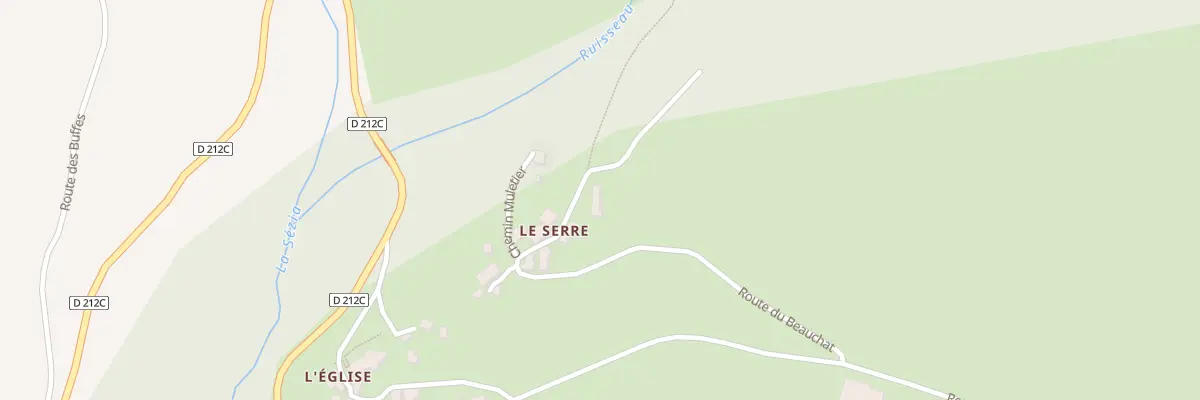 Plan du 406 Rte du Beauchat à La Salette-Fallavaux