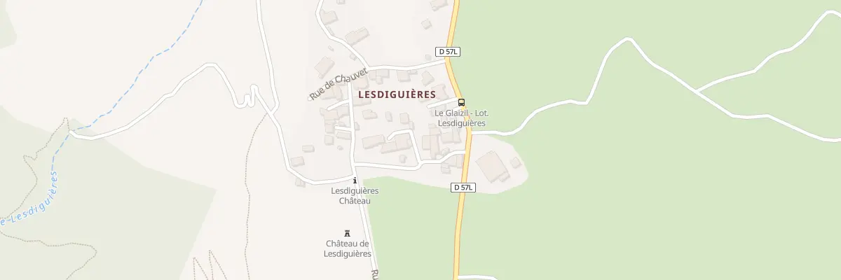 Plan du 5114 Lesdiguieres au Glaizil