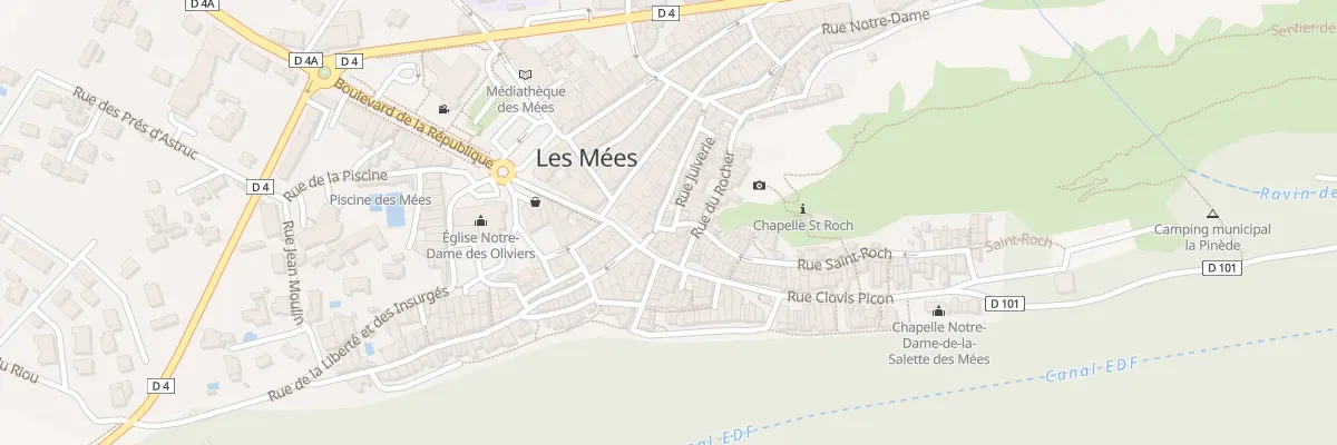 Plan du 3 Rue Saint-Roch aux Mées