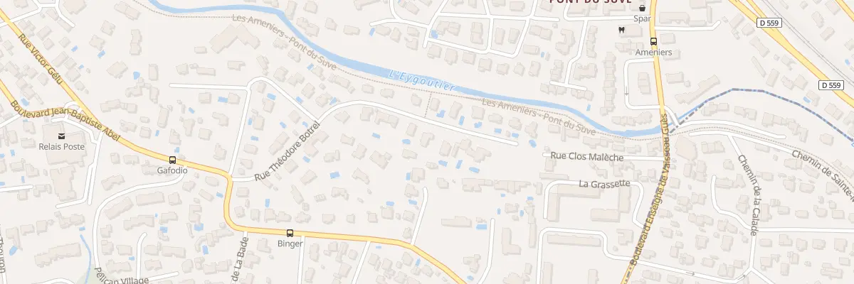 Plan du 280 Rue Theodore Botrel à Toulon