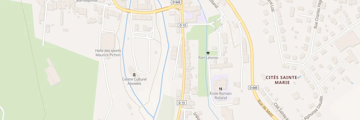Plan du 12 Rue du Huit Mai 1945 à Auboué