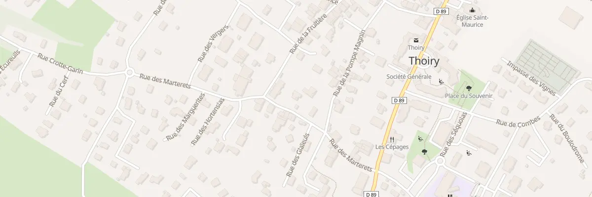 Plan du 180 Rue des Marterets à Thoiry