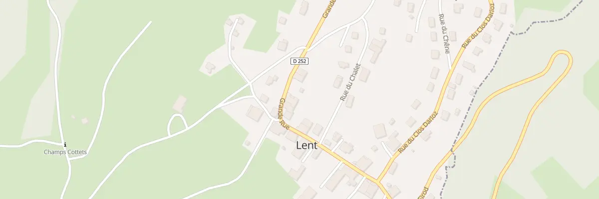 Plan du 22 Rue Grande Rue à Lent