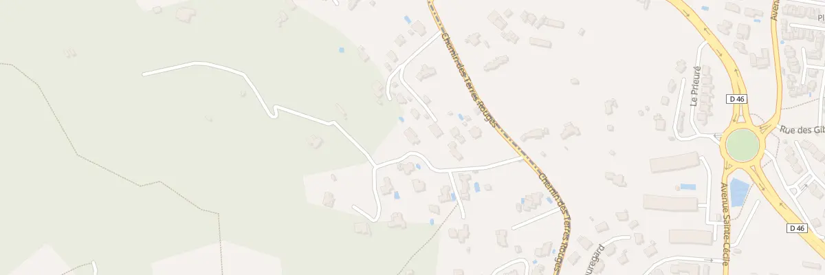 Plan du 9108 Che des Favières à Toulon