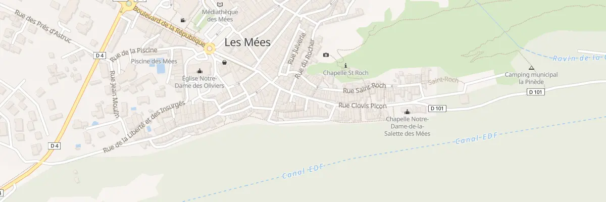 Plan du 28 Rue Clovis Picon aux Mées