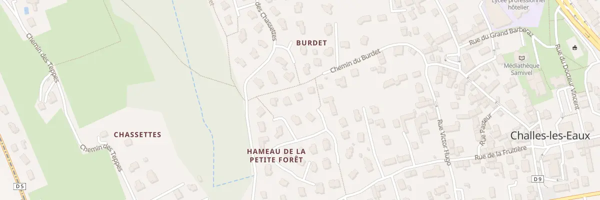 Plan du 37 All des Chataîgniers à Challes-les-Eaux