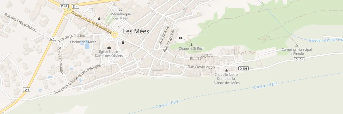 Plan du 12 Rue Saint-Roch aux Mées