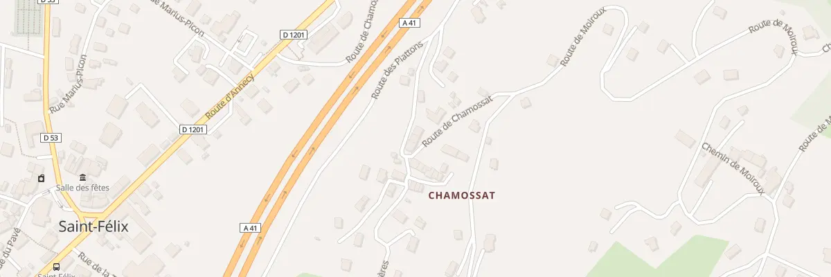 Plan du 521 Rte de Chamossat à Saint-Félix
