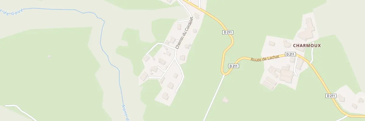 Plan du 171 Che du Cordelet à Montcel